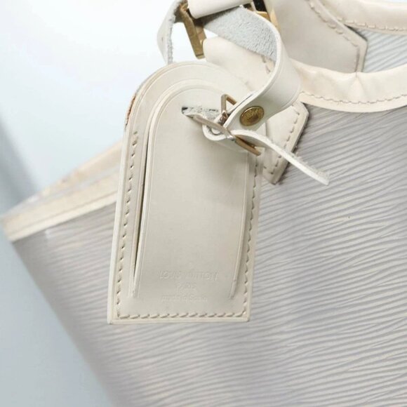 LOUIS VUITTON Epi Plage Lagoon Bay Tote Bag White Clear - Picture 12 of 16